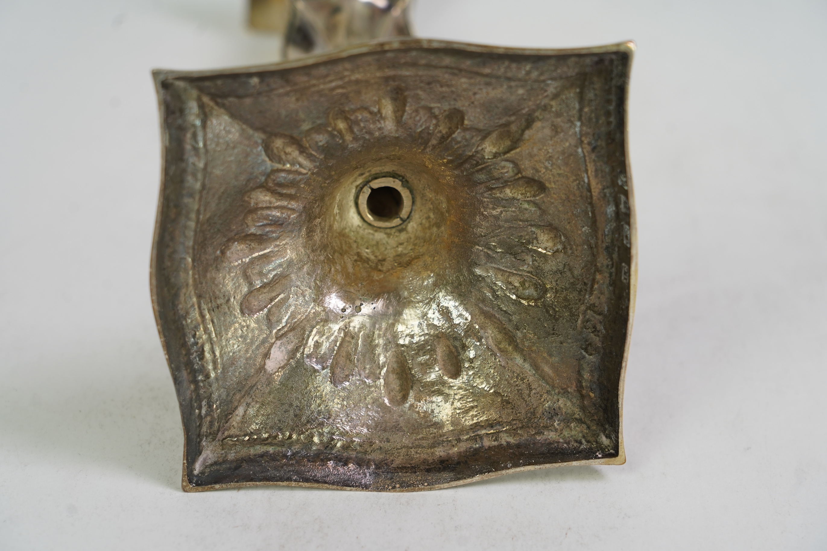 A George III silver candlestick, by John Chapman II